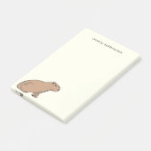 Post-it® Capybara Art original mignon animal à main (Incliné)