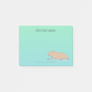 Post-it® Capybara Cute Wildlife Zoo animal