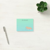 Post-it® Capybara Cute Wildlife Zoo animal (Bureau)