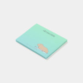 Post-it® Capybara Cute Wildlife Zoo animal (Incliné)