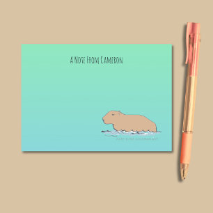 Post-it® Capybara Cute Wildlife Zoo animal
