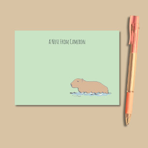 Post-it® Capybara Cute Wildlife Zoo animal