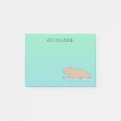 Post-it® Capybara Cute Wildlife Zoo animal (Devant)