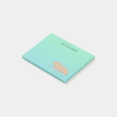 Post-it® Capybara Cute Wildlife Zoo animal (Incliné)