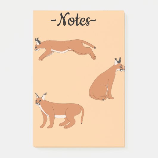 Post-it® Caracals (Devant)