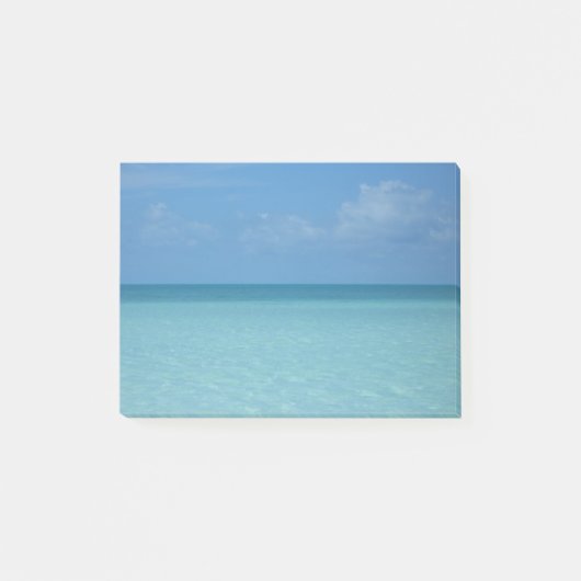 Post-it® Caraïbes Horizon Tropical Turquoise Bleu (Devant)