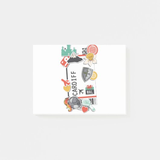 POST-IT® CARDIFF DE PASSE D'EMBARQUEMENT WALDS (Devant)