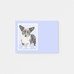 Post-it® Cardigan Welsh Corgi Peinture - Art Chien original
