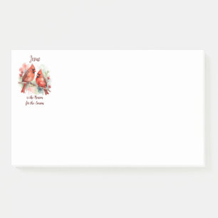 Post-it® Cardinal Rouge de Noël Jésus Raison de la Saison