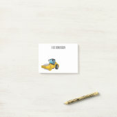 Post-it® Caricature à rouleaux de route (Sur un bureau)