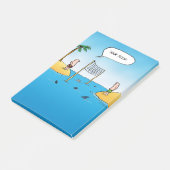 Post-it® Caricature amusante de Shark Volleyball (Incliné)