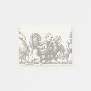 Post-it® Caricature animale Unicorne Elephant Lion Zoo