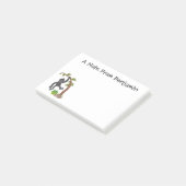 Post-it® Caricature de bébé gorille joyeux (Incliné)