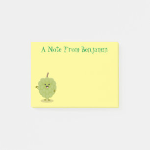 Post-it® Caricature de chérimoya à la crème anglaise