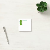 Post-it® Caricature de cornichon vert joyeux (Bureau)