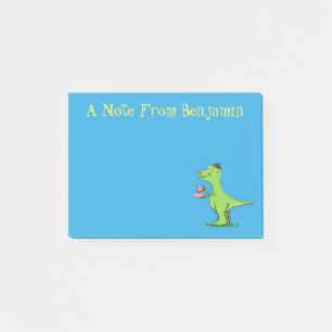 Post-it® Caricature de dinosaure vert t rex