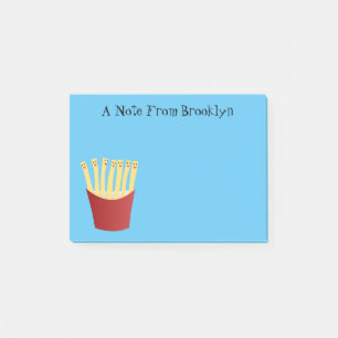 Post-it® Caricature de frites Cute kawaii fast food