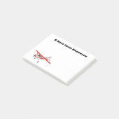 Post-it® Caricature de l'avion à train de vélo (Incliné)