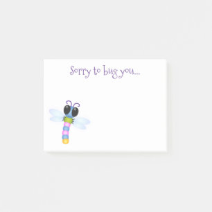 Post-it® Caricature de libellules mignonne