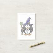 Post-it® Caricature de pingouin (Sur un bureau)