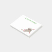 Post-it® Caricature de planeur de sucre joyeux (Incliné)