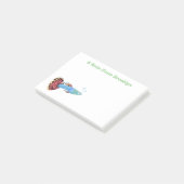 Post-it® Caricature de poisson tropical guppy très chic (Incliné)