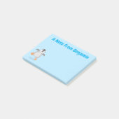 Post-it® Caricature de poussin de pingouin mignon et joyeus (Incliné)