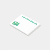 Post-it® Caricature de radio rétro amusante (Incliné)