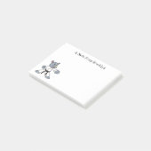 Post-it® Caricature de rhino kung fu (Incliné)