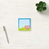 Post-it® Caricature d'éléphant rose (Bureau)