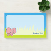 Post-it® Caricature d'éléphant rose (Bureau)