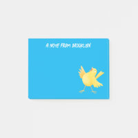 Caricature d'oiseau canari jaune chantant mignon