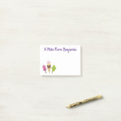 Post-it® Caricature drôles de glace popsicle dessin animé t (Sur un bureau)