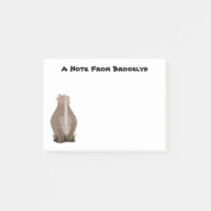 Post-it® Caricature en élasmère de rhinocéros laineux
