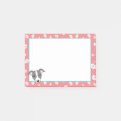 Post-it® Caricature italienne greyhound Cute Empreintes de  (Devant)