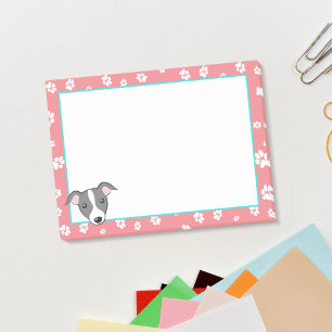 Post-it® Caricature italienne greyhound Cute Empreintes de 