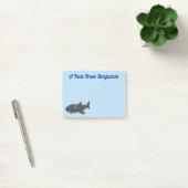 Post-it® Caricature joli requin baleine joyeux (Bureau)