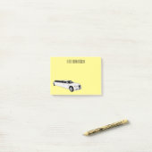 Post-it® Caricature limousine (Sur un bureau)