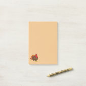 Post-it® Caricature mignonne Turquie (Sur un bureau)