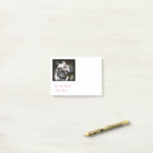 Post-it® carlin aux yeux bleus (Sur un bureau)