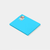 Post-it® Carlin Chien à chiots - Caricatures en bleu (Incliné)