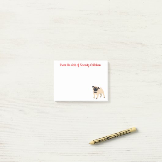 Post-it® Carlin Maman Chien Chien, Papa Secourt Des Chiots (Sur un bureau)