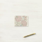 Post-it® Carnation Carrelage Fleur Antique Art Rustique (Sur un bureau)
