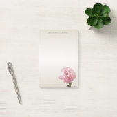 Post-it® Carnation romantique moderne - Personnalisée (Bureau)
