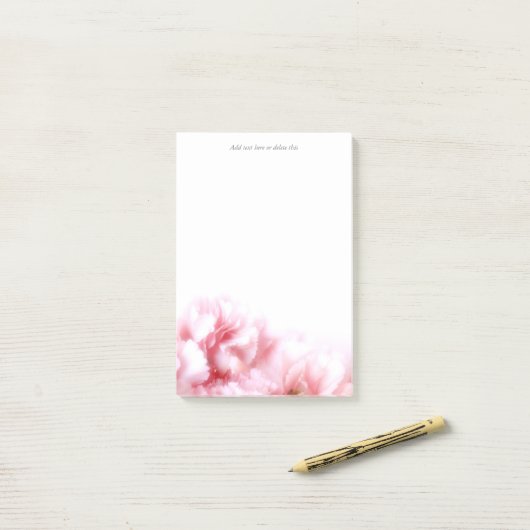 Post-it® Carnation rose (Sur un bureau)