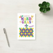 Post-it® Carnaval de Mardi Gras Arlequin Fleur de Lis Diamo (Bureau)