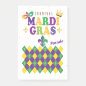 Post-it® Carnaval de Mardi Gras Arlequin Fleur de Lis Diamo (Devant)