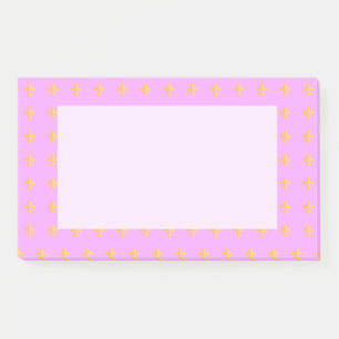 Post-it® Carnaval Mardi Gras Arlequin Gold Fleur de Lis