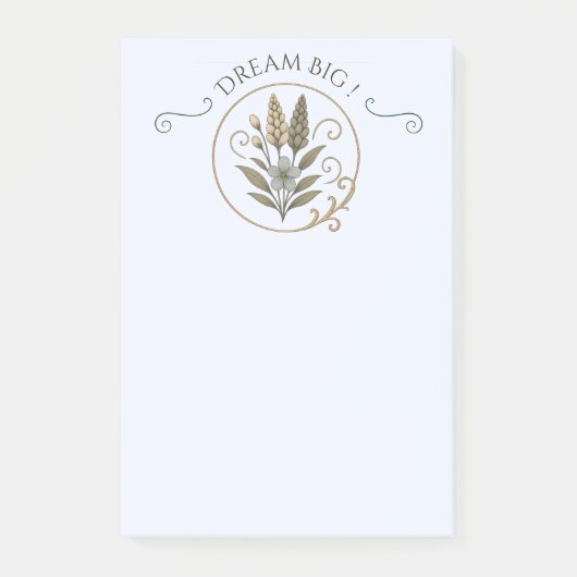 Post-it® Carnet de note, bloc-notes, Dream big. (Devant)