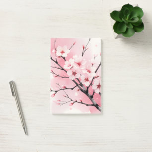 Post-it® Carnet Sakura Fleur de Cerisier Eau Rose Élégant